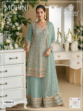 Faux Georgette with Heavy Embroidered Sequence & VISCOSE Thread work Suit